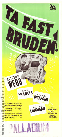 Ta fast bruden 1951 poster Clifton Webb Anne Francis Charles Bickford Henry Koster