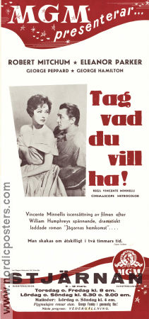 Tag vad du vill ha 1960 poster Robert Mitchum Eleanor Parker George Peppard Vincente Minnelli