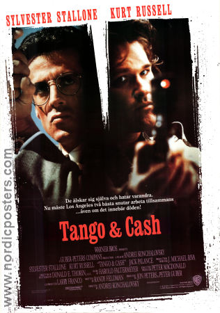 Tango and Cash 1989 poster Sylvester Stallone Kurt Russell Teri Hatcher Andrey Konchalovskiy