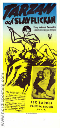 Tarzan and the Slave Girl 1950 movie poster Lex Barker Vanessa Brown Robert Alda Lee Sholem Find more: Tarzan