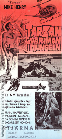 Tarzan vår man i djungeln 1966 poster Mike Henry David Opatoshu Manuel Padilla Jr Robert Day Hitta mer: Tarzan Agenter