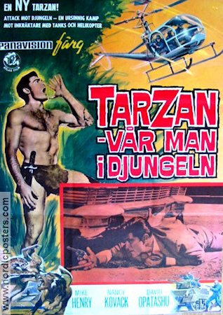 Tarzan and the Valley of Gold 1966 movie poster Mike Henry David Opatoshu Manuel Padilla Jr Robert Day Find more: Tarzan Agents