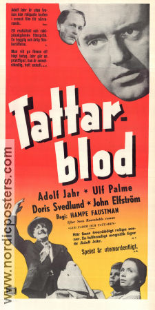 Gud fader och tattaren 1954 movie poster Ulf Palme Adolf Jahr Doris Svedlund Jan Malmsjö John Elfström Hampe Faustman