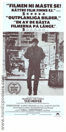 Taxi Driver 1976 poster Robert De Niro Martin Scorsese
