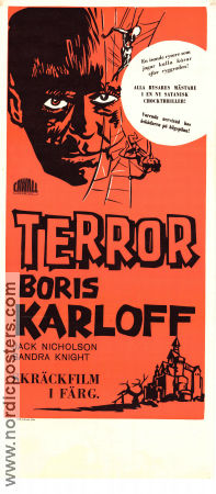 The Terror 1963 movie poster Boris Karloff Jack Nicholson Sandra Knight Roger Corman