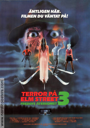 A Nightmare On Elm Street 3 1987 poster Robert Englund Wes Craven
