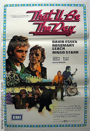That´ll Be the Day 1974 movie poster Ringo Starr Beatles David Essex Rock and pop