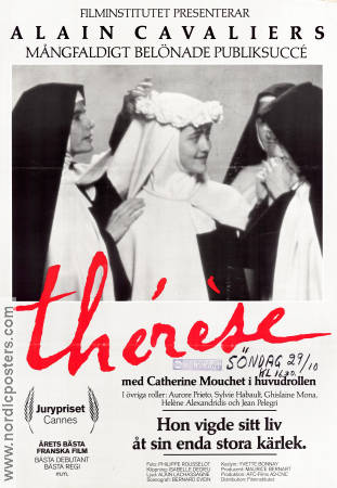 Thérese 1986 movie poster Catherine Mouchet Hélene Alexandridis Aurore Prieto Alain Cavalier