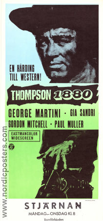 Thompson 1880 1966 poster George Martin Gia Sandri José Bodalo Guido Zurli