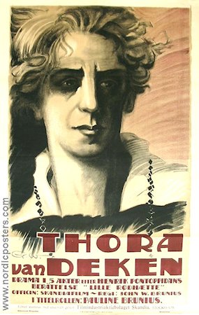 Thora van Deken 1920 movie poster Pauline Brunius John W Brunius Poster artwork: Gunnar Widholm