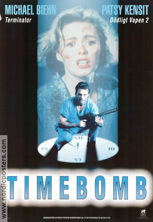 Timebomb 1991 movie poster Michael Biehn Patsy Kensit Tracy Scoggins Avi Nesher Clocks