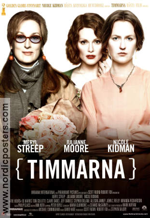 The Hours 2002 movie poster Nicole Kidman Meryl Streep Julianne Moore Stephen Daldry