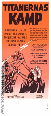 Arrivano i titani 1962 movie poster Pedro Armendariz Giuliano Gemma Antonella Lualdi Duccio Tessari