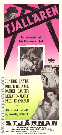 Tjallaren 1955 poster Claude Laydu Joelle Bernard Pierre Destailles Maurice de Canonge