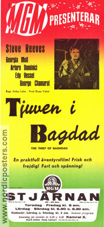 Tjuven i Bagdad 1961 poster Steve Reeves Giorgia Moll Arturo Dominici Arthur Lubin