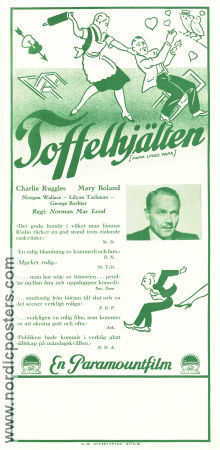 Toffelhjälten 1933 poster Charlie Ruggles Mary Boland Lilyan Tashman Norman Z McLeod