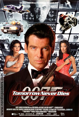 Tomorrow Never Dies 1997 poster Pierce Brosnan Roger Spottiswoode