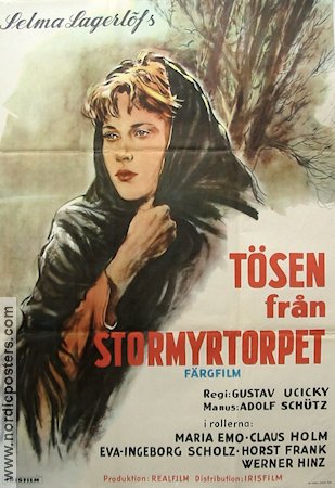 Das Mädchen vom Moorhof 1958 movie poster Maria Emo Writer: Selma Lagerlöf