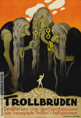 Trollbruden 1930 movie poster Bror Bügler John Lindlöf