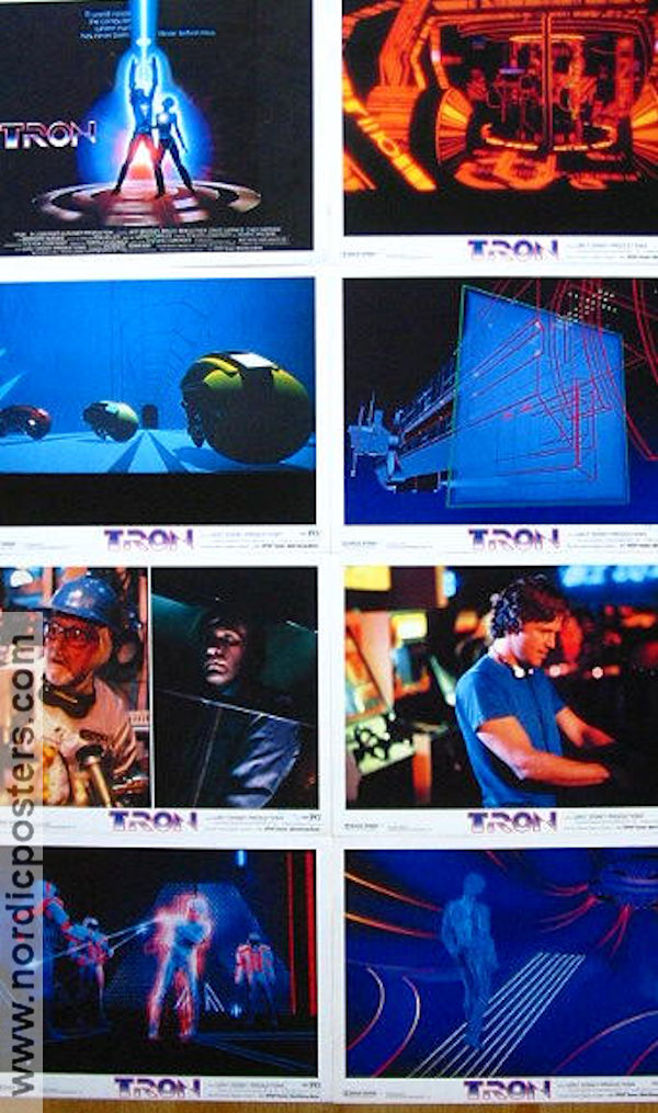 Tron 1982 lobby card set Jeff Bridges Bruce Boxleitner David Warner Steven Lisberger