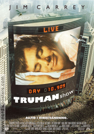 The Truman Show 1998 poster Jim Carrey Peter Weir