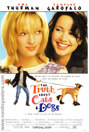 The Truth About Cats and Dogs 1996 poster Uma Thurman Michael Lehmann
