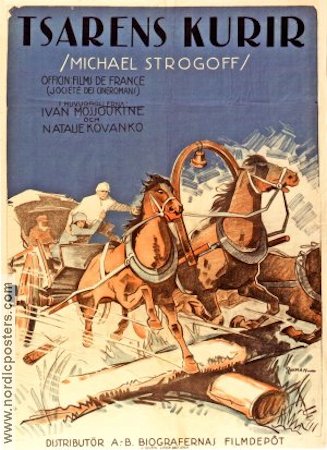 Michel Strogoff 1926 movie poster Natalie Kovanko Russia
