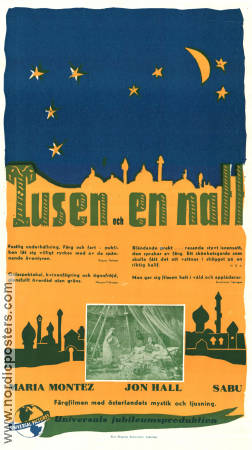Arabian Nights 1942 poster Maria Montez