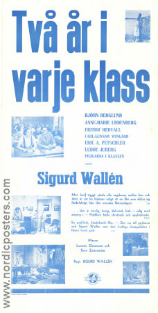 Två år i varje klass 1938 poster Björn Berglund Sigurd Wallén