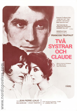 Les deux Anglaises et le continent 1971 movie poster Jean-Pierre Léaud Francois Truffaut