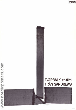 Tvärbalk 1967 movie poster Ulf Palme Harriet Andersson Gunnel Broström Ernst-Hugo Järegård Jörn Donner Poster artwork: Reuterswärd Artistic posters