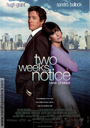 Two Weeks Notice 2002 poster Hugh Grant Marc Lawrence