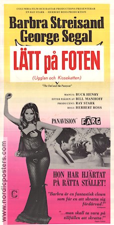 Ugglan och kissekatten 1971 poster Barbra Streisand George Segal