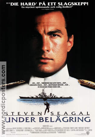 Under Siege 1992 movie poster Steven Seagal Gary Busey Tommy Lee Jones Andrew Davis Ships and navy