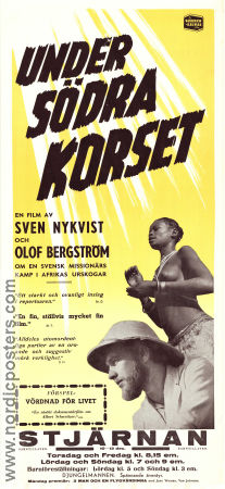 Under södra korset 1952 movie poster Olof Bergström Sven Nykvist Documentaries Find more: Africa