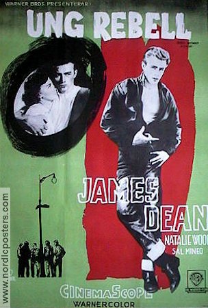 Rebel Without a Cause 1955 movie poster James Dean Natalie Wood Sal Mineo Nicholas Ray Smoking Gangs