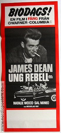 Rebel Without a Cause 1955 movie poster James Dean Natalie Wood Sal Mineo Nicholas Ray Smoking Gangs