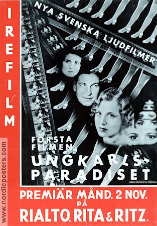 Ungkarlsparadiset 1931 movie poster Vera Lund