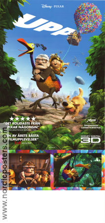 Up 2009 movie poster Edward Asner Pete Docter Production: Pixar Animation Birds Dogs