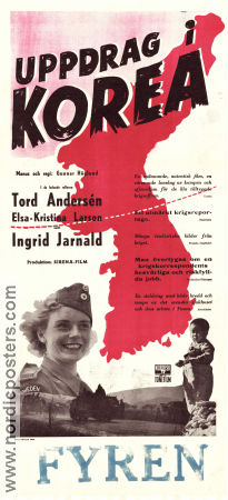 Uppdrag i Korea 1951 poster Gunnar Höglund Asien Dokumentärer