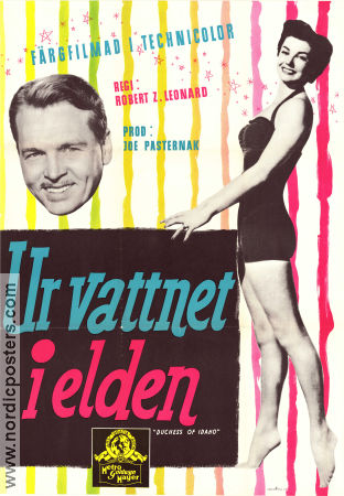 Duchess of Idaho 1950 movie poster Esther Williams Van Johnson John Lund Robert Z Leonard Musicals