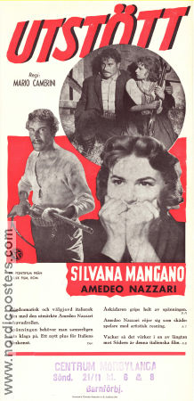 Il Brigante Musolino 1950 movie poster Silvana Mangano Amedeo Nazzari Umberto Spadaro Mario Camerini