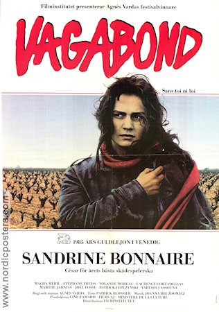 Sans toit ni loi 1985 movie poster Sandrine Bonnaire Agnes Varda