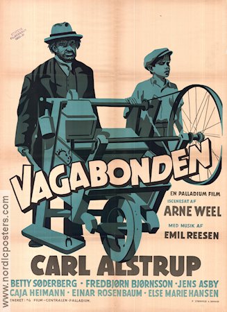 Vagabonden 1940 movie poster Carl Alstrup Denmark