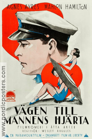 The Heart Raider 1924 movie poster Agnes Ayres Mahlon Hamilton Wesley Ruggles Eric Rohman art