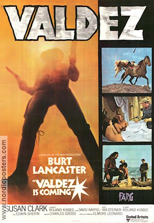 Valdez Is Coming 1971 poster Burt Lancaster Edwin Sherin