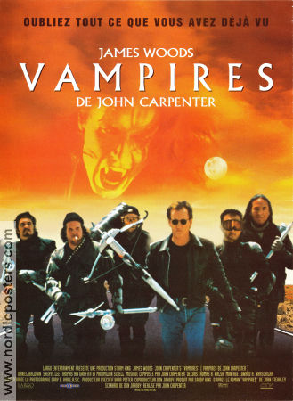 Vampires 1998 poster James Woods Daniel Baldwin Sheryl Lee John Carpenter