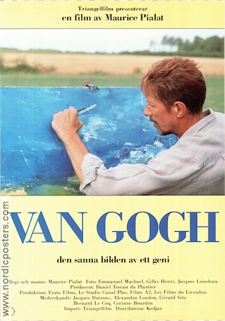 Van Gogh 1991 poster Jacques Dutronc Maurice Pialat