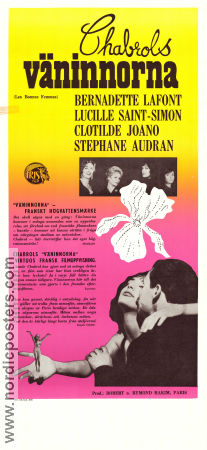 Väninnorna 1960 poster Bernadette Lafont Clotilde Joano Stéphane Audran Claude Chabrol