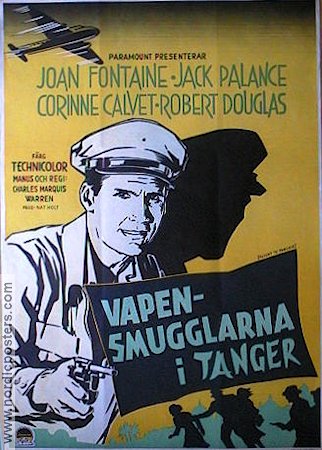 Flight to Tangier 1954 poster Joan Fontaine